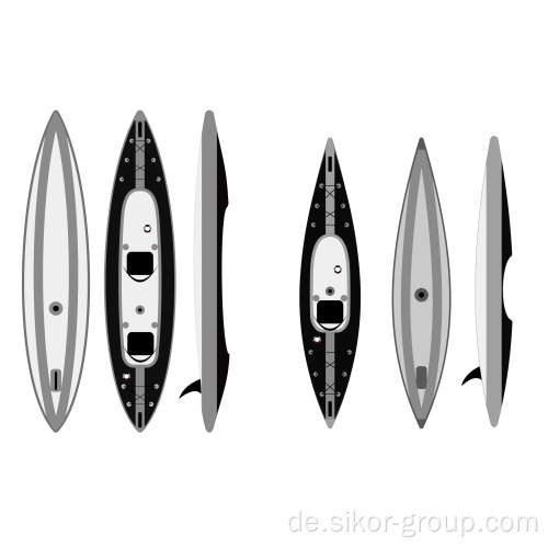 Großhandel anpassbar 2 Personen Tandem Boot Twin Chamber Tropfenstichküste aufblasbare Kanu aufblasbarer Kajak